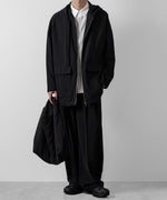 画像をギャラリービューアに読み込む, ATTACHMENT アタッチメントのWO/NY VOILE ZIP UP HOODED JACKET - BLACKの公式通販サイトsession福岡セレクトショップ
