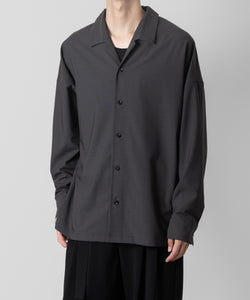 ATTACHMENT アタッチメントのPE/RY STRETCH TROPICAL OVERSIZED OPENCOLLAR L/S SHIRT - D.GRAY 公式通販サイトsession福岡セレクトショップ