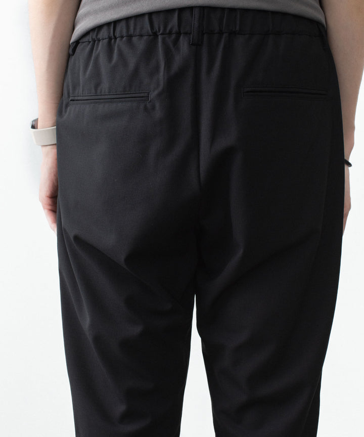 ATTACHMENT アタッチメントのWO/TA STRETCH TRO REGULAR FIT EASY TROUSERS - BLACKの公式通販サイトsession福岡セレクトショップ