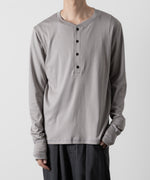 画像をギャラリービューアに読み込む, ATTACHMENT アタッチメントのSVIN CO RIB HENLEY NECK L/S TEE - GRAY 公式通販サイトsession福岡セレクトショップ
