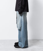 画像をギャラリービューアに読み込む, VEIN ヴェインの11OZ DENIM CUT OFF BAGGY TROUSERS - L.NAVYの公式通販サイトsession福岡セレクトショップ
