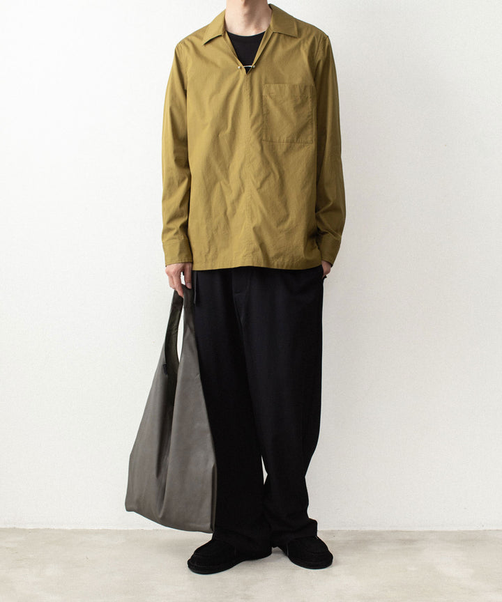 ATTACHMENT アタッチメントの140/2 GIZA BROAD PIERCED L/S SHIRT - D.YELLOWの公式通販サイトsession福岡セレクトショップ