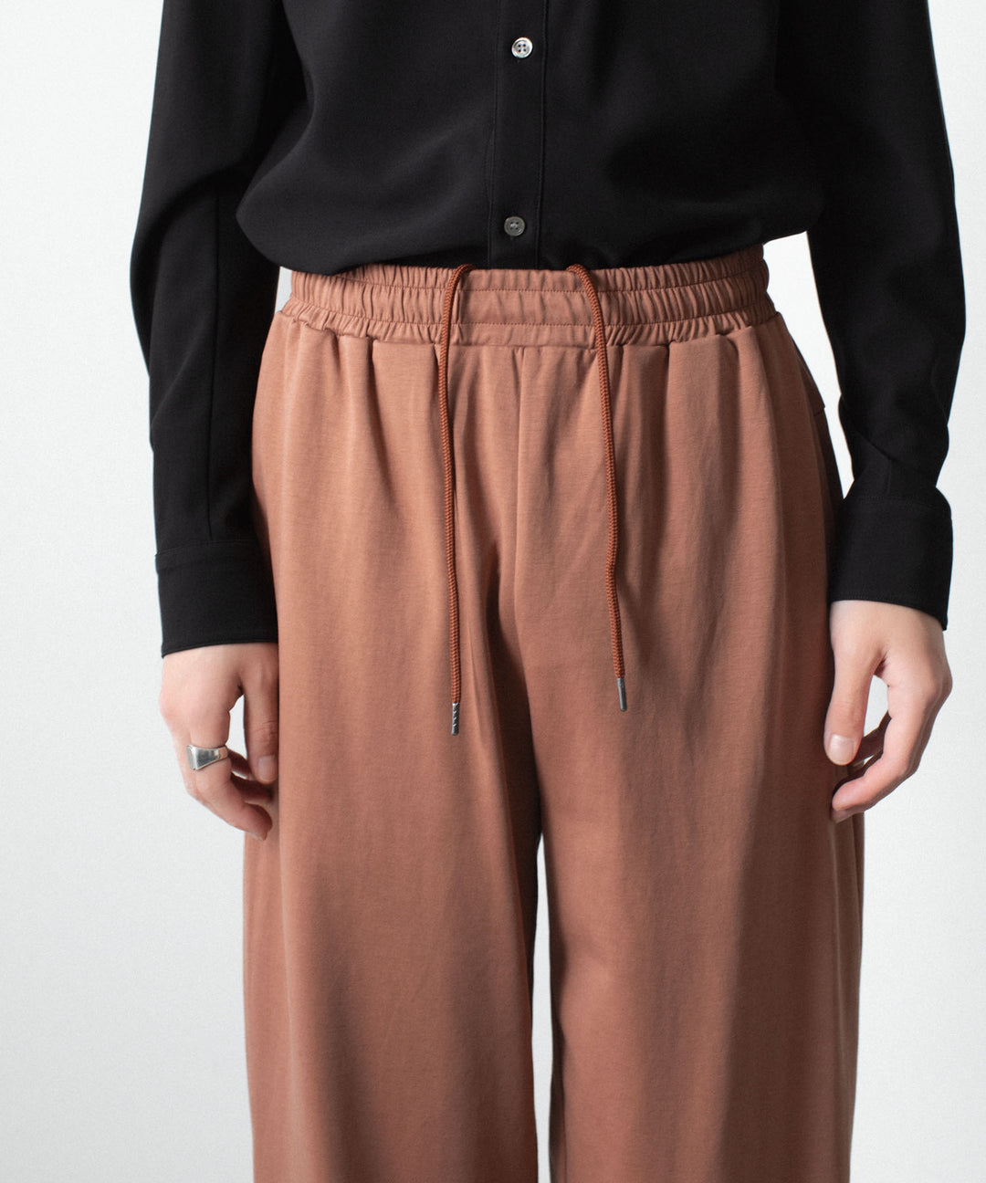 ATTACHMENT アタッチメントのCOTTON DOUBLE FACE LOUNGE TROUSERS - BROWNの公式通販サイトsession福岡セレクトショップ