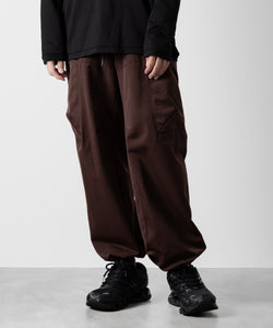 ATTACHMENT アタッチメントのNY/CO TWILL WIDE CARGO TROUSERS - BORDEAUX 公式通販サイトsession福岡セレクトショップ