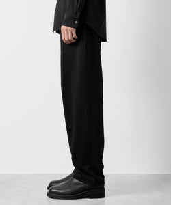 ATTACHMENT アタッチメントのCOTTON DOUBLE FACE LOUNGE TROUSERS - BLACK  公式通販サイトsession福岡セレクトショップ