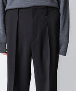 画像をギャラリービューアに読み込む, VEIN ヴェインのPE KERSEY 1TUCK TROUSERS - BLACKの公式通販サイトsession福岡セレクトショップ
