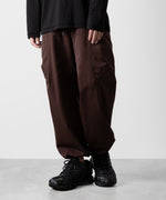 画像をギャラリービューアに読み込む, ATTACHMENT アタッチメントのNY/CO TWILL WIDE CARGO TROUSERS - BORDEAUX 公式通販サイトsession福岡セレクトショップ
