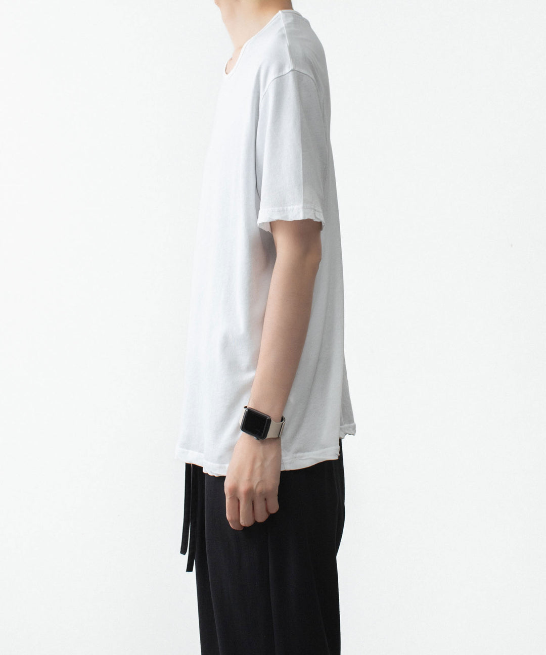 ATTACHMENT アタッチメントの100/3 HIGH TWIST JERSEY SLIM FIT S/S TEE - WHITEの公式通販サイトsession福岡セレクトショップ