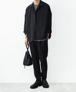 画像をギャラリービューアに読み込む, ATTACHMENT アタッチメントのWO/TA STRETCH TRO REGULAR FIT EASY TROUSERS - BLACKの公式通販サイトsession福岡セレクトショップ

