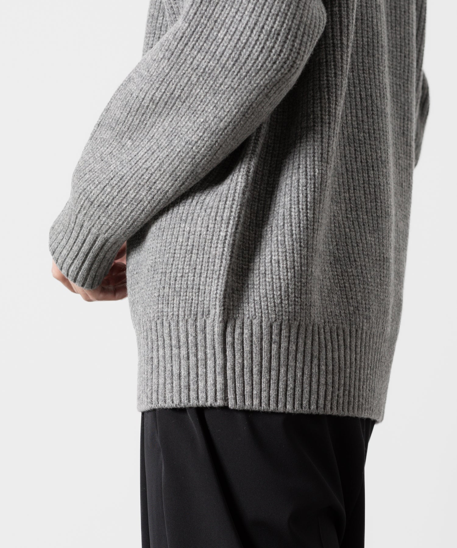 ATTACHMENT アタッチメントのBRITISH WO KNIT CREWNECK  PULLOVER - X.GRAY 公式通販サイトsession福岡セレクトショップ