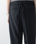 画像をギャラリービューアに読み込む, ATTACHMENT アタッチメントのPE STRETCH DOUBLE CLOTH BELTED STRAIGHT TROUSERS - BLACKの公式通販サイトsession福岡セレクトショップ

