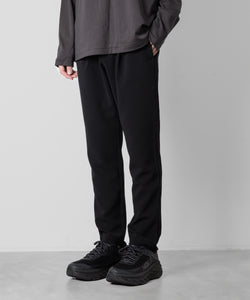【ATTACHMENT】ATTACHMENT アタッチメントのPE STRETCH DOUBLE CLOTH REGULAR FIT EASY TROUSERS - BLACK 公式通販サイトsession福岡セレクトショップ
