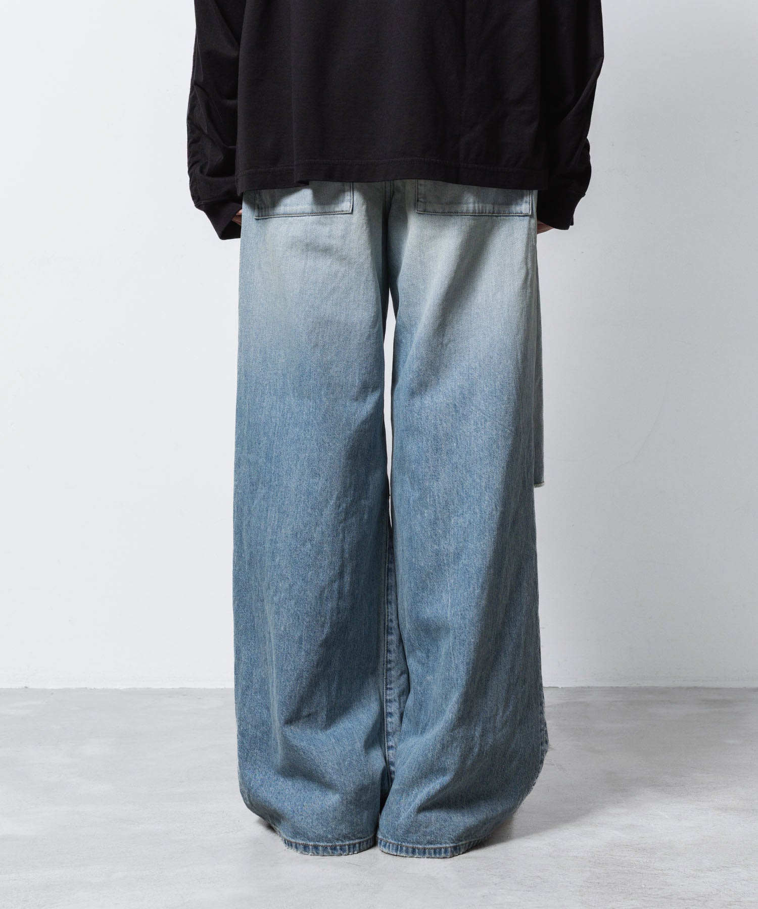 VEIN ヴェインの11OZ DENIM CUT OFF BAGGY TROUSERS - L.NAVYの公式通販サイトsession福岡セレクトショップ