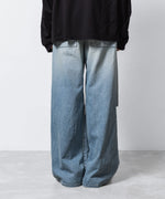画像をギャラリービューアに読み込む, VEIN ヴェインの11OZ DENIM CUT OFF BAGGY TROUSERS - L.NAVYの公式通販サイトsession福岡セレクトショップ
