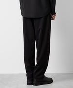 画像をギャラリービューアに読み込む, ATTACHMENT アタッチメントのCOTTON DOUBLE FACE LOUNGE TROUSERS - BLACK  公式通販サイトsession福岡セレクトショップ
