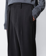 画像をギャラリービューアに読み込む, VEIN ヴェインのPE KERSEY 1TUCK TROUSERS - BLACKの公式通販サイトsession福岡セレクトショップ
