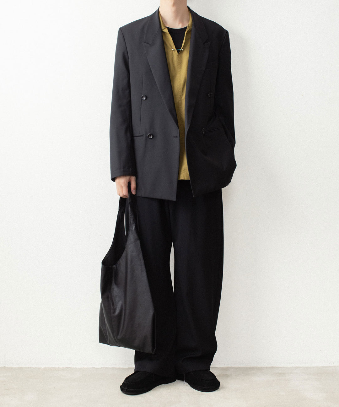 ATTACHMENT アタッチメントの140/2 GIZA BROAD PIERCED L/S SHIRT - D.YELLOWの公式通販サイトsession福岡セレクトショップ