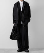 画像をギャラリービューアに読み込む, ATTACHMENT アタッチメントのWO/NY VOILE ZIP UP HOODED JACKET - BLACKの公式通販サイトsession福岡セレクトショップ
