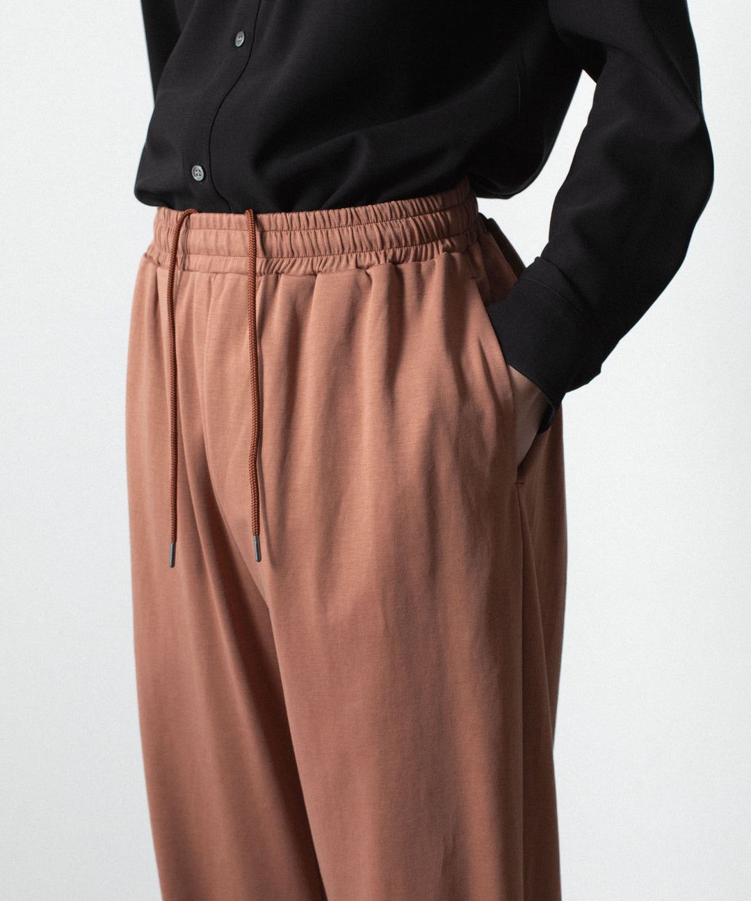 ATTACHMENT アタッチメントのCOTTON DOUBLE FACE LOUNGE TROUSERS - BROWNの公式通販サイトsession福岡セレクトショップ