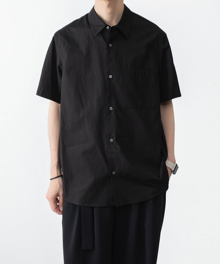 ATTACHMENT アタッチメントの140/2 GIZA BROAD S/S SHIRT - BLACKの公式通販サイトsession福岡セレクトショップ