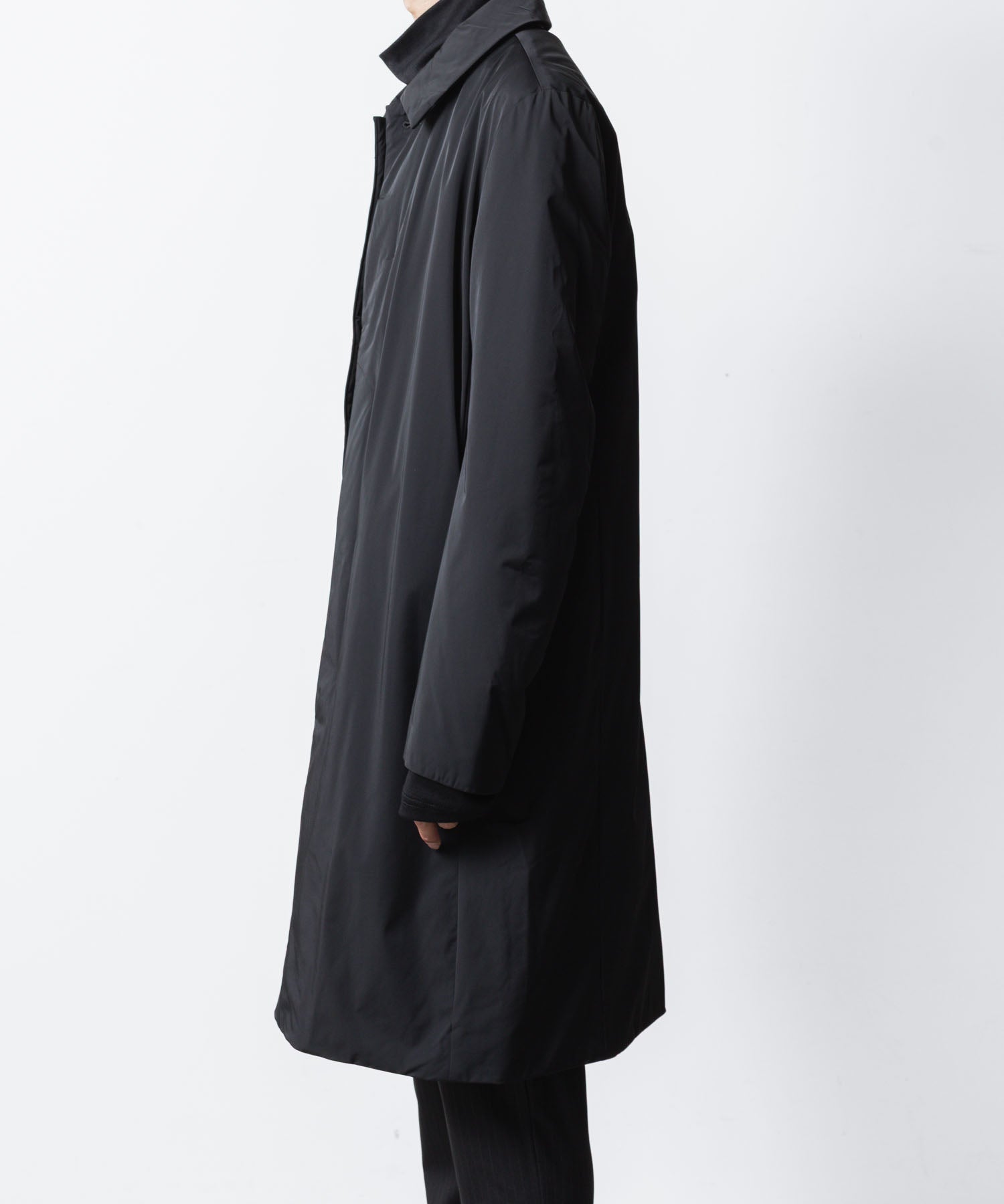 ATTACHMENT アタッチメントのNY 2LAYER STRETCH PADDING BALMACAAN COAT - BLACKの公式通販サイトsession福岡セレクトショップ