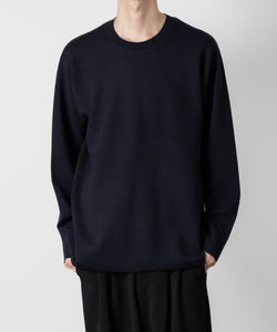 ATTACHMENT アタッチメントのWOxPE DOUBLE FACE KNIT CREWNECK PULLOVER L/S - NAVY 公式通販サイトsession福岡セレクトショップ