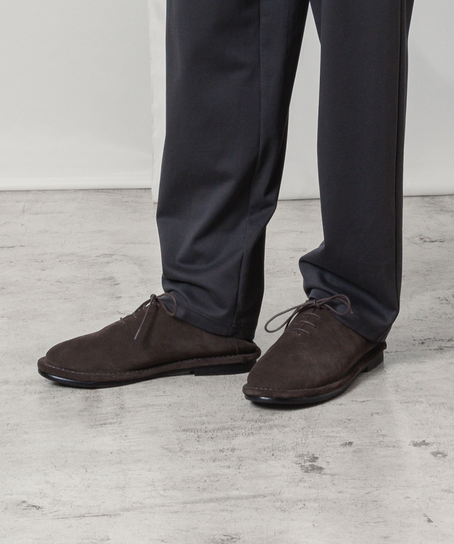 ATTACHMENT アタッチメントのCOW LEATHER SUEDE BABOUCHE - BROWNの公式通販サイトsession福岡セレクトショップ