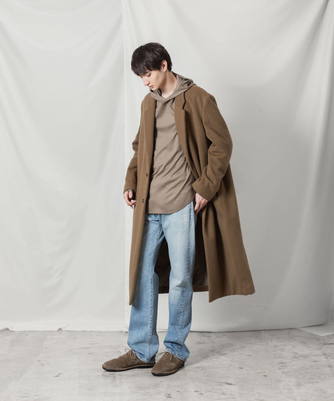 ATTACHMENT アタッチメントのWOOL SHAGGY PADDING CHESTER COAT - CAMELの公式通販サイトsession福岡セレクトショップ
