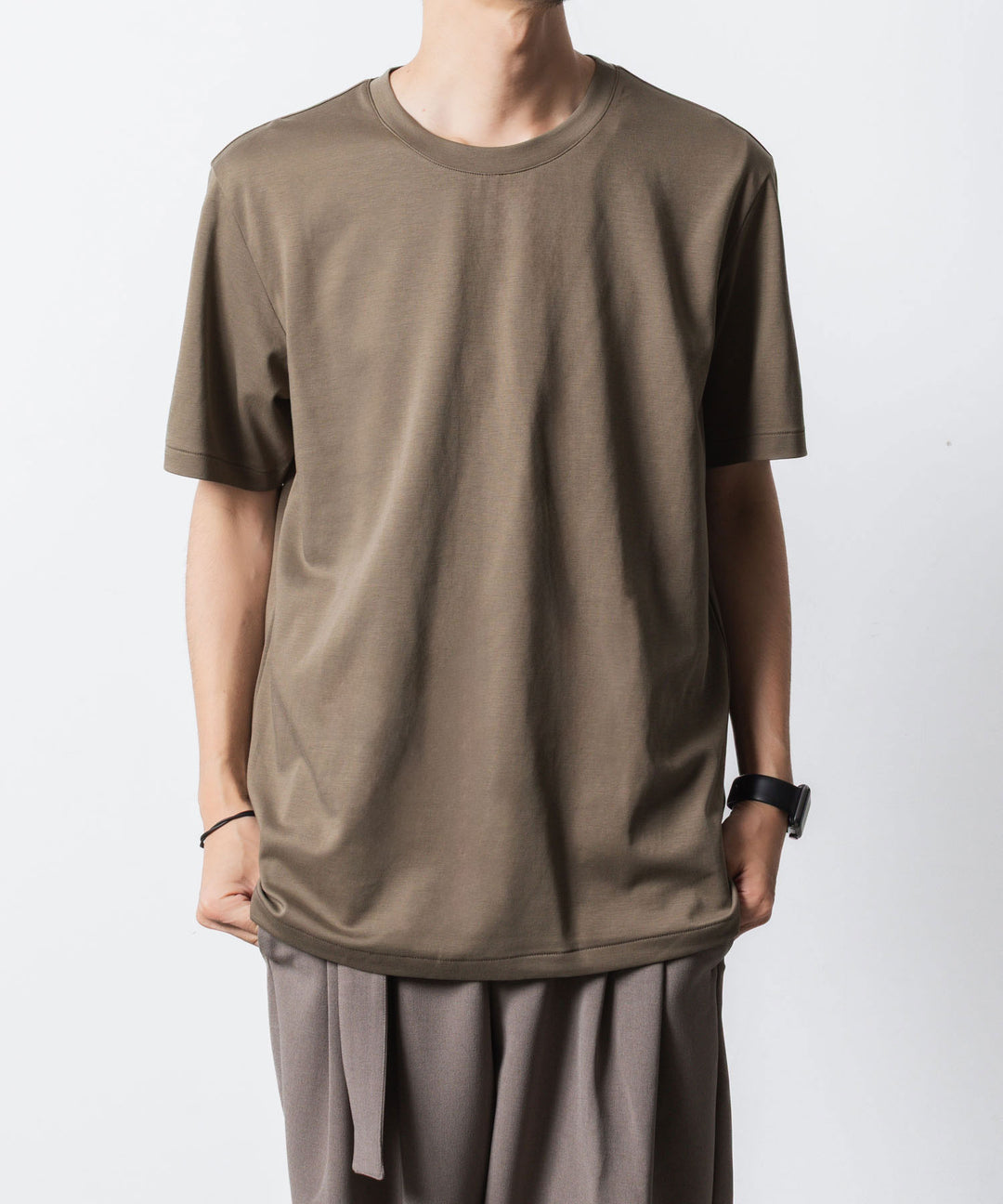 ATTACHMENT アタッチメントのCOTTON DOUBLE FACE SLIM FIT S/S TEE - CAMELの公式通販サイトsession福岡セレクトショップ