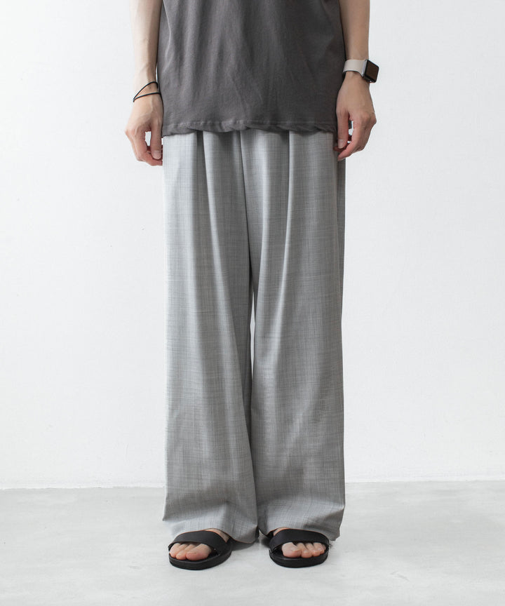 ATTACHMENT アタッチメントのWO/TA STRETCH TRO 1TUCK WIDE TROUSERS - X.GRAYの公式通販サイトsession福岡セレクトショップ