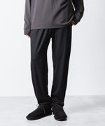 画像をギャラリービューアに読み込む, ATTACHMENT アタッチメントの1/60 WOOL SMOOTH SLIM FIT LOUNGE TROUSERS - BLACKの公式通販サイトsession福岡セレクトショップ
