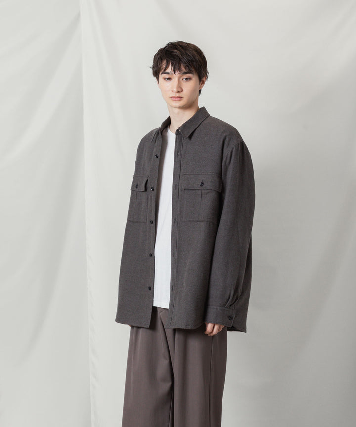 ATTACHMENT アタッチメントのRY/CO/SI FLANNEL PADDING L/S SHIRT - D.GRAYの公式通販サイトsession福岡セレクトショップ