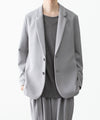 【 ATTACHMENT 】PE STRETCH DOUBLE CLOTH 2B JKT - L.GRAY