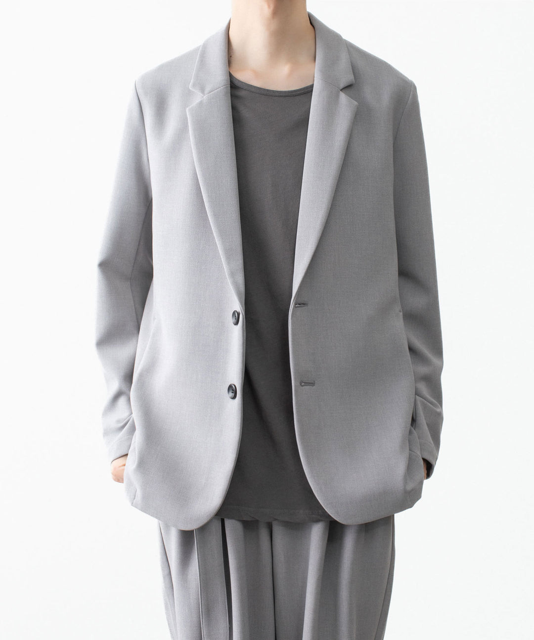 ATTACHMENT アタッチメントのPE STRETCH DOUBLE CLOTH 2B JKT - L.GRAYの公式通販サイトsession福岡セレクトショップ