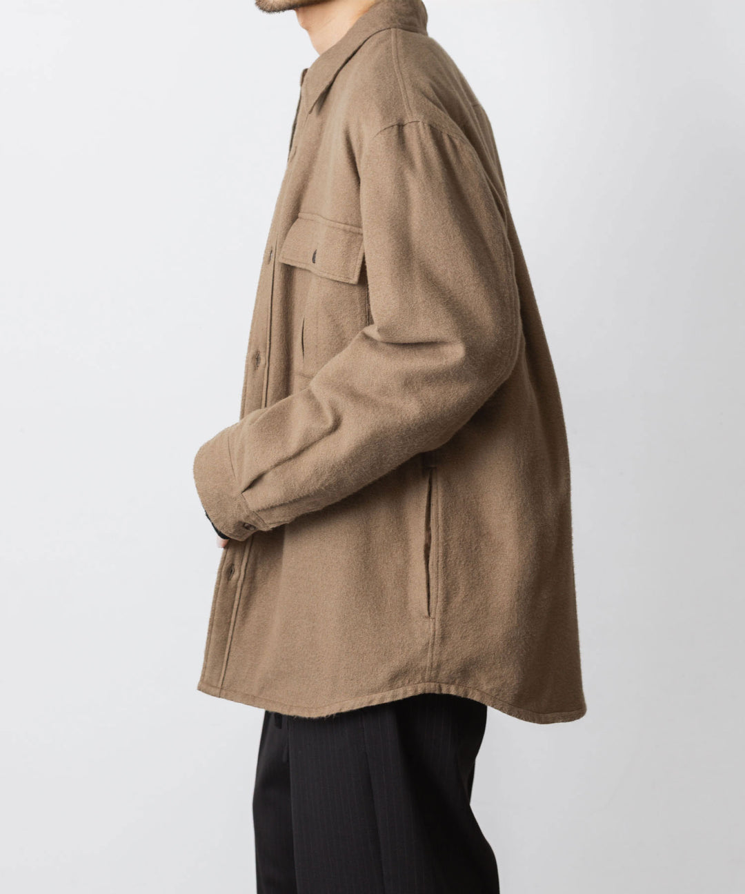 ATTACHMENT アタッチメントのRY/CO/SI FLANNEL PADDING L/S SHIRT - CAMELの公式通販サイトsession福岡セレクトショップ