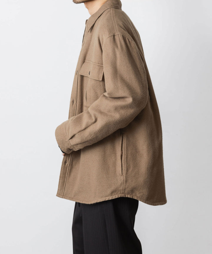 ATTACHMENT アタッチメントのRY/CO/SI FLANNEL PADDING L/S SHIRT - CAMELの公式通販サイトsession福岡セレクトショップ