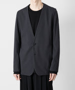 画像をギャラリービューアに読み込む, ATTACHMENT アタッチメントのNY/CO STRETCH JERSEY COLLARLESS JACKET - D.GRAY 公式通販サイトsession福岡セレクトショップ
