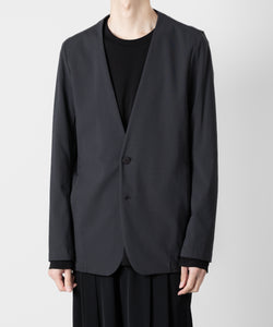 ATTACHMENT アタッチメントのNY/CO STRETCH JERSEY COLLARLESS JACKET - D.GRAY 公式通販サイトsession福岡セレクトショップ