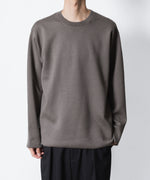 画像をギャラリービューアに読み込む, ATTACHMENT アタッチメントのWOxPE DOUBLE FACE KNIT CREW NECK PULLOVER - KHAKI GRAYの公式通販サイトsession福岡セレクトショップ
