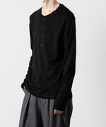 画像をギャラリービューアに読み込む, ATTACHMENT アタッチメントのSVIN CO RIB HENLEY NECK L/S TEE - BLACK 公式通販サイトsession福岡セレクトショップ
