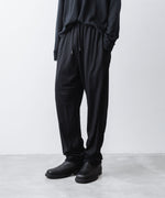 画像をギャラリービューアに読み込む, ATTACHMENT アタッチメントの1/60 WOOL SMOOTH SLIM FIT LOUNGE TROUSERS - BLACKの公式通販サイトsession福岡セレクトショップ
