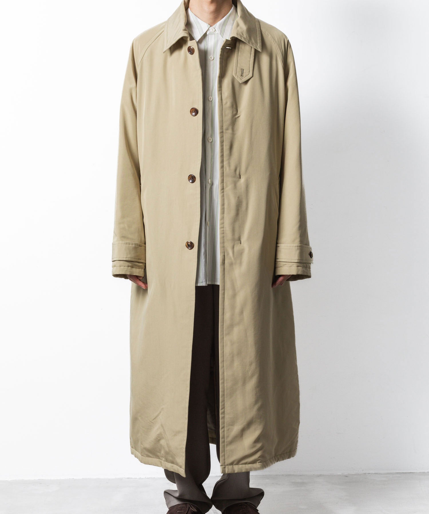 VEIN ヴェインのFIBRIL POPLIN PADDING BALMACAAN COAT - L.BEIGEの公式通販サイトsession福岡セレクトショップ