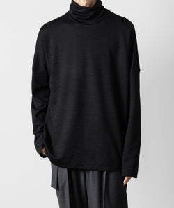 ATTACHMENT アタッチメントのWO/NY SMOOTH OVERSIZED HIGHNECK L/S TEE - BLACK 公式通販サイトsession福岡セレクトショップ