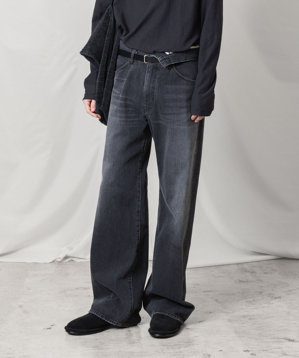 ATTACHMENT アタッチメントの11OZ DENIM FLAP JEANS - BLACKの公式通販サイトsession福岡セレクトショップ
