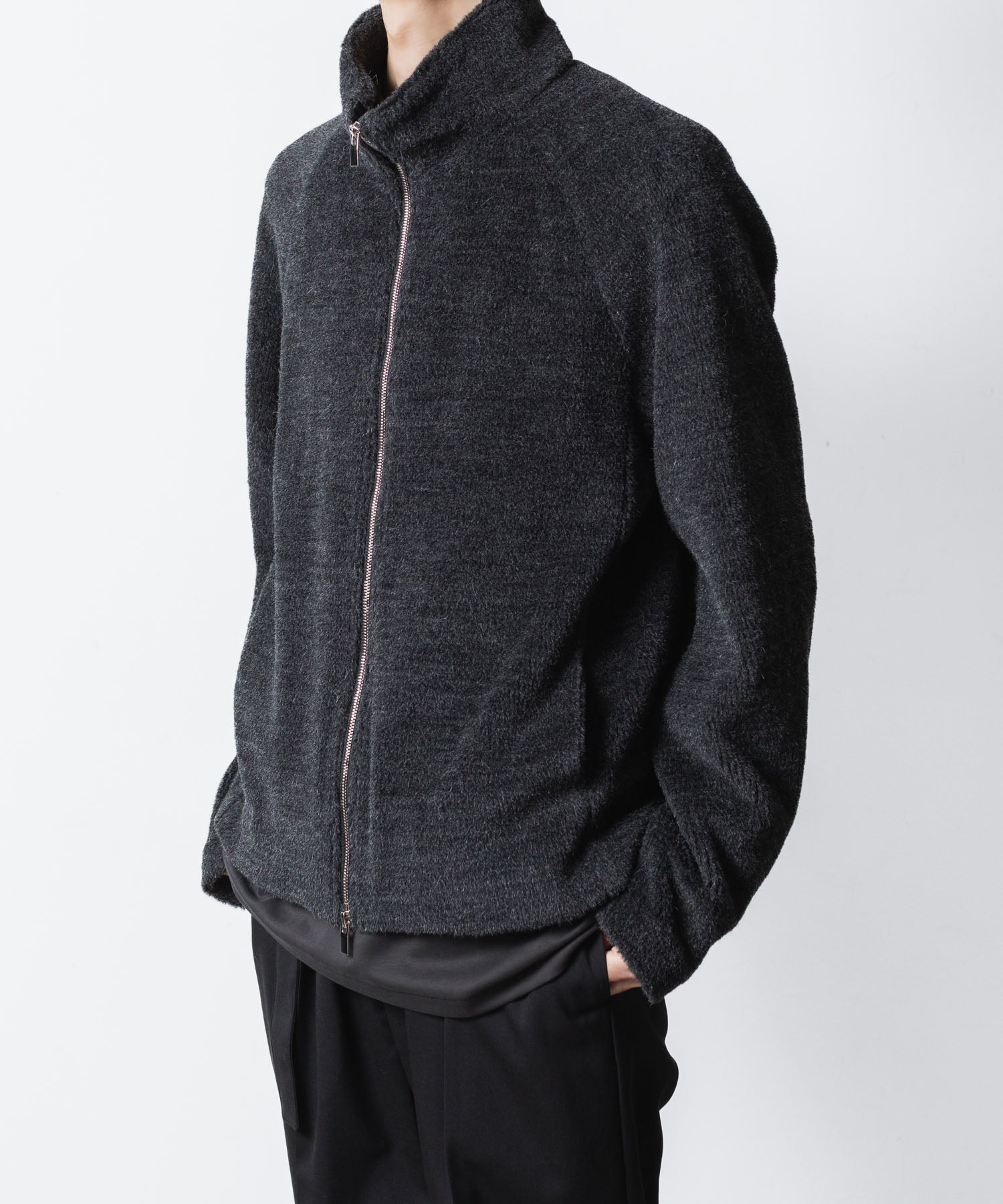 ATTACHMENT アタッチメントのWO/ALPACA BOA ZIP UP BLOUSON - D.GRAYの公式通販サイトsession福岡セレクトショップ