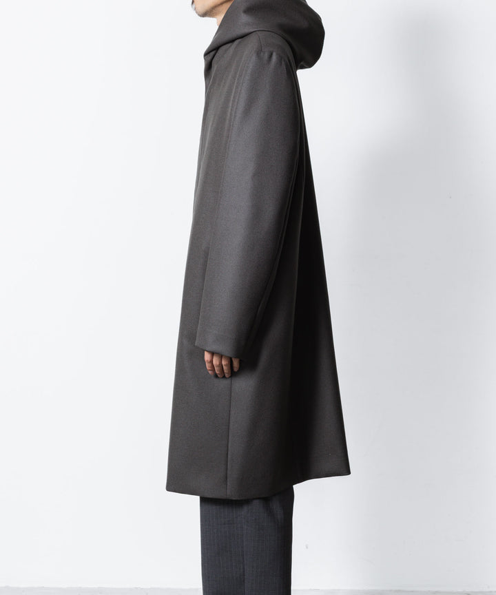 ATTACHMENT / EXCLUSIVE ITEMアタッチメントの2/90 SUPER120S MALTON ZIPUP HOODED COAT - D.GRAYの公式通販サイトsession福岡セレクトショップ
