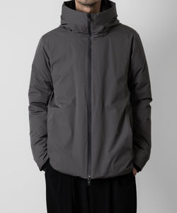 ATTACHMENT アタッチメントの3LAYER LIGHT TAFFETA HOODED DOWN JACKET - D.GRAY 公式通販サイトsession福岡セレクトショップ