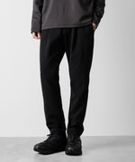 画像をギャラリービューアに読み込む, ATTACHMENT アタッチメントのPE STRETCH DOUBLE CLOTH REGULAR FIT EASY TROUSERS - BLACK 公式通販サイトsession福岡セレクトショップ
