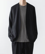 画像をギャラリービューアに読み込む, ATTACHMENT アタッチメントの2/90 WO TWIST TWILL COLLARLESS JKT - BLACKの公式通販サイトsession福岡セレクトショップ
