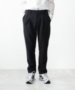 画像をギャラリービューアに読み込む, ATTACHMENT アタッチメントのPE STRETCH DOUBLE CLOTH REGULAR FIT EASY TROUSERS - BLACKの公式通販サイトsession福岡セレクトショップ
